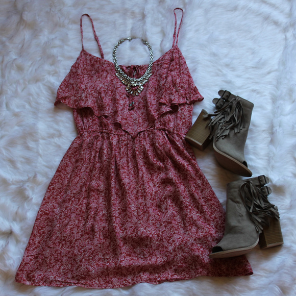 American Eagle flowy ruffle summer dress - Picture 6 of 8